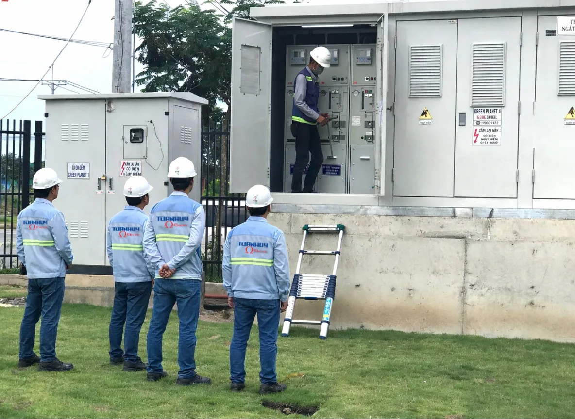 Thiết kế và thi công hệ thống đường dây trung thế và trạm biến áp đến 110kV