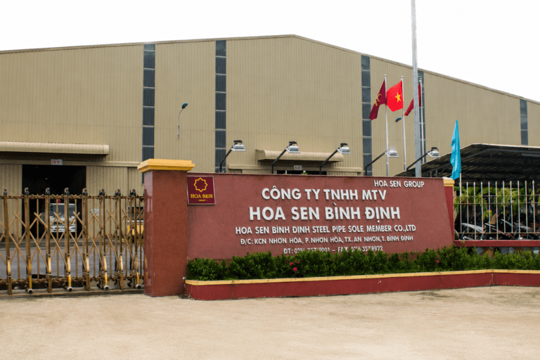 NHÀ MÁY TÔN HOA SEN BÌNH ĐỊNH